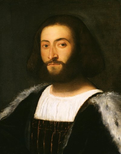 Retrato de um homem de Tiziano Vecelli